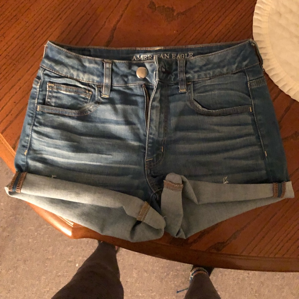 High-rise Jean Shorts